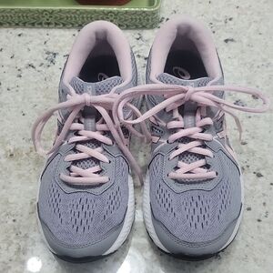 ASICS Women's Sneakers in Gray and Pink